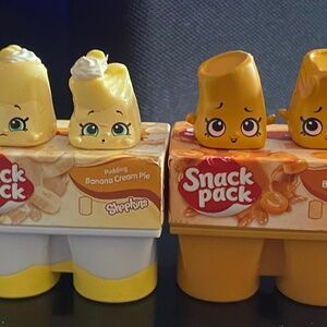 Shopkins Real Littles Pudding Packs – Complete Limited Edition Set All 4!